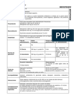 Parenteral Meropenem