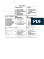 TOWS Matrix For UCB