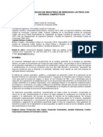 Manejo de Desperdicios en Industrias de Derivados Lácteos Con PDF