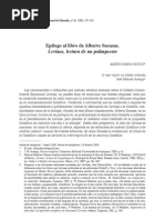 Epilogo Al Libro de Alberto Sucasas Levinas Lectura de Un Palimpsesto