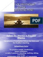 The Object of Meditation and The Observing Mind