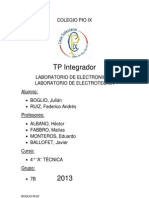 Trabajo Practico Integrador Electrónica y Electrotecnia