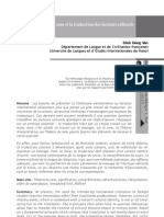 La Théorie Du Sens Et La Traduction Des Facteurs Culturels