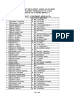 Uyole Cdti 2013 Selected List