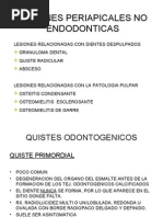 Lesiones Periapicales No Endodonticas