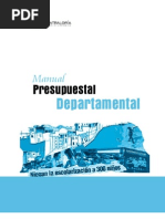 Manual Presupuestal-Nivel Departamental