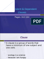 L4, 1.3 Independent & Dependent Clauses