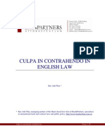 Culpa in Contrahendo in English Law PDF