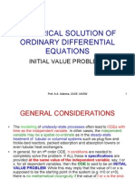 Numerical Solution of ODEs-IVP