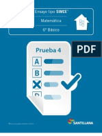 Ensayo Simce 6º Matematica