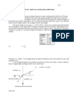 Lab O3: Snell's Law and The Index of Refraction: Fall 2004