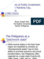 Public Investment Policies in Marikina City, Philippines