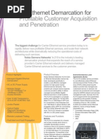 Profitable Customer Acquisition and Penetration: Gigabit Ethernet Demarcation For