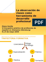 Observación Como Herramienta de Desarrollo Profesional (E.Verdía)