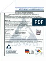 MSDS (Detergente Liquido Industrial) PDF