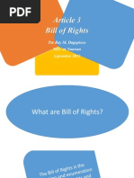 Article 3: Bill of Rights