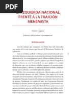 Cangiano, Gustavo - La Izquierda Nacional Frente A La Traición Menemista