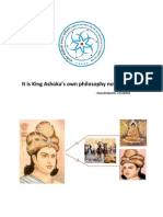 It Is King Ashoka's Own Philosophy Not Buddhism: - Chandrakanth, 11110024