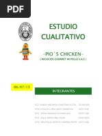 Estudio Cualitativo - Pios Chiken