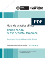 Recién Nacido: Sepsis Neonatal Temprana