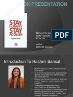 Book Review, PPT, Stay Hungry Stay Foolish