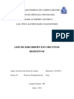 Relatório 5 - Leis de Kirchhoff em Circuitos Resistivos