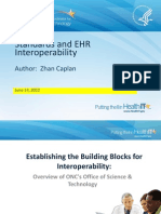 Standards and EHR Interoperability