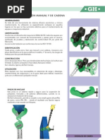 Pinzas y Carros de Traslacion