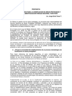 Proceso y Criterios para La Zonificacion de Áreas Protegidas y Sus Zonas de Amortiguacion Parque Nacional Torotoro