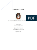 Gretl User's Guide: Gnu Regression, Econometrics and Time-Series Library