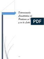 Determinacion Cuantitativa de Proteinas en Harinas y en La Leche