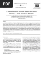 A Simplified Method For Calculating Saturated Liquid Densities