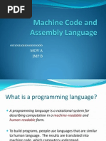 Machine Code and Assembly Language