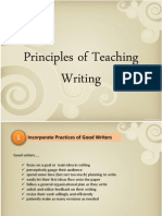 Principle of Teaching Writing