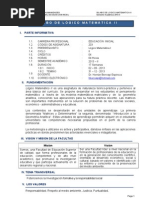 Silabo Logico Matematico II Inicial 2013-II