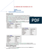 Como Crear Un Sistema de Inventario en VB Introducción