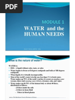 Module 1 - Water & Human Needs