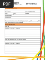 Entry Form ASPhotoChallenge