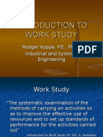 Introduction To Work Study