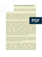 La Gerencia de Marketing y El Brief de Investigación de Mercados