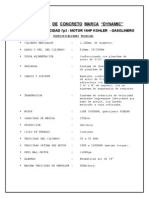 DYNAMIC Mezcladora 7P3 - Ficha Técnica