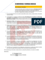 Carta de Bienvenida A Docentes Sistemas 2011-II Junio