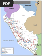 Mapa de La Red Dorsal Nacional de Fibra Óptica