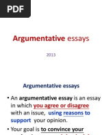 Argumentative Essays