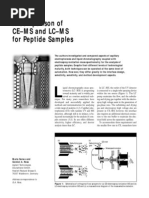 A Comparison of CE-MS and LC-MS For Peptide Samples