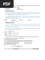 Corporate Finance - Formulas