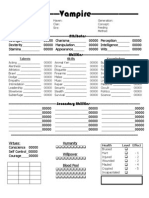 Our REVISED Vampire Character Sheet 