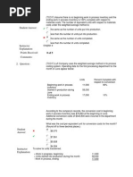 ACCT505 Week 2 Quiz 1 Job Order and Process Costing Systems