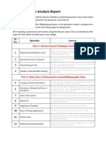 Patent Search & Analysis Report: Sr. No. Answer