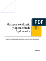 Guia para Diseño y Operacion de Diplomados